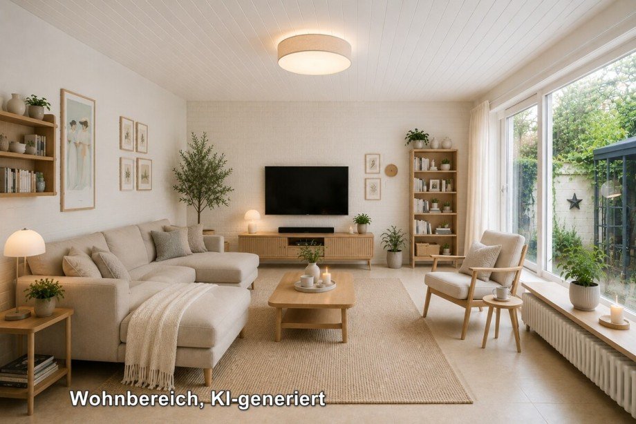 Wohnbereich, KI-generiert Einfamilienhaus Troisdorf / Oberlar