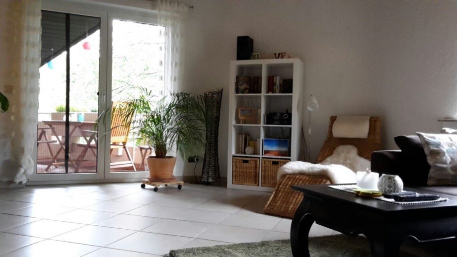 Blick auf den Balkon Dachgeschosswohnung Siegburg