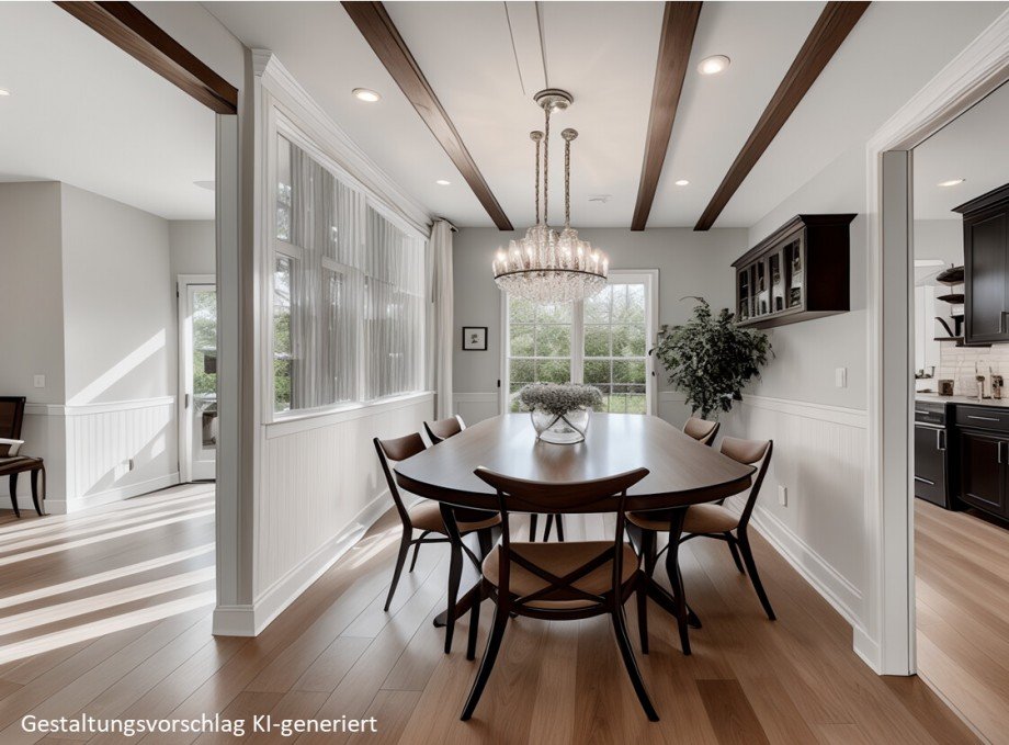Essbereich KI-generiert Bungalow Much