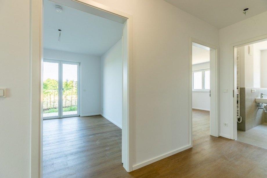 Blick in die Schlafzimmer Erdgeschosswohnung Neunkirchen-Seelscheid