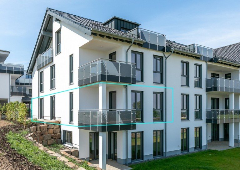 Ansicht �ber Eck Neunkirchen-Seelscheid Erdgeschosswohnung WebersWohnWelt***WOHNEN IM QUARTIER 166!***